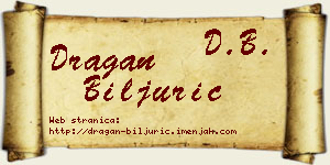 Dragan Biljurić vizit kartica